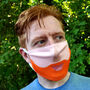 Washable Fabric Face Mask Happy Face, thumbnail 3 of 7