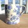 Tankard Mug In Blue Peony Imari Design, thumbnail 1 of 6