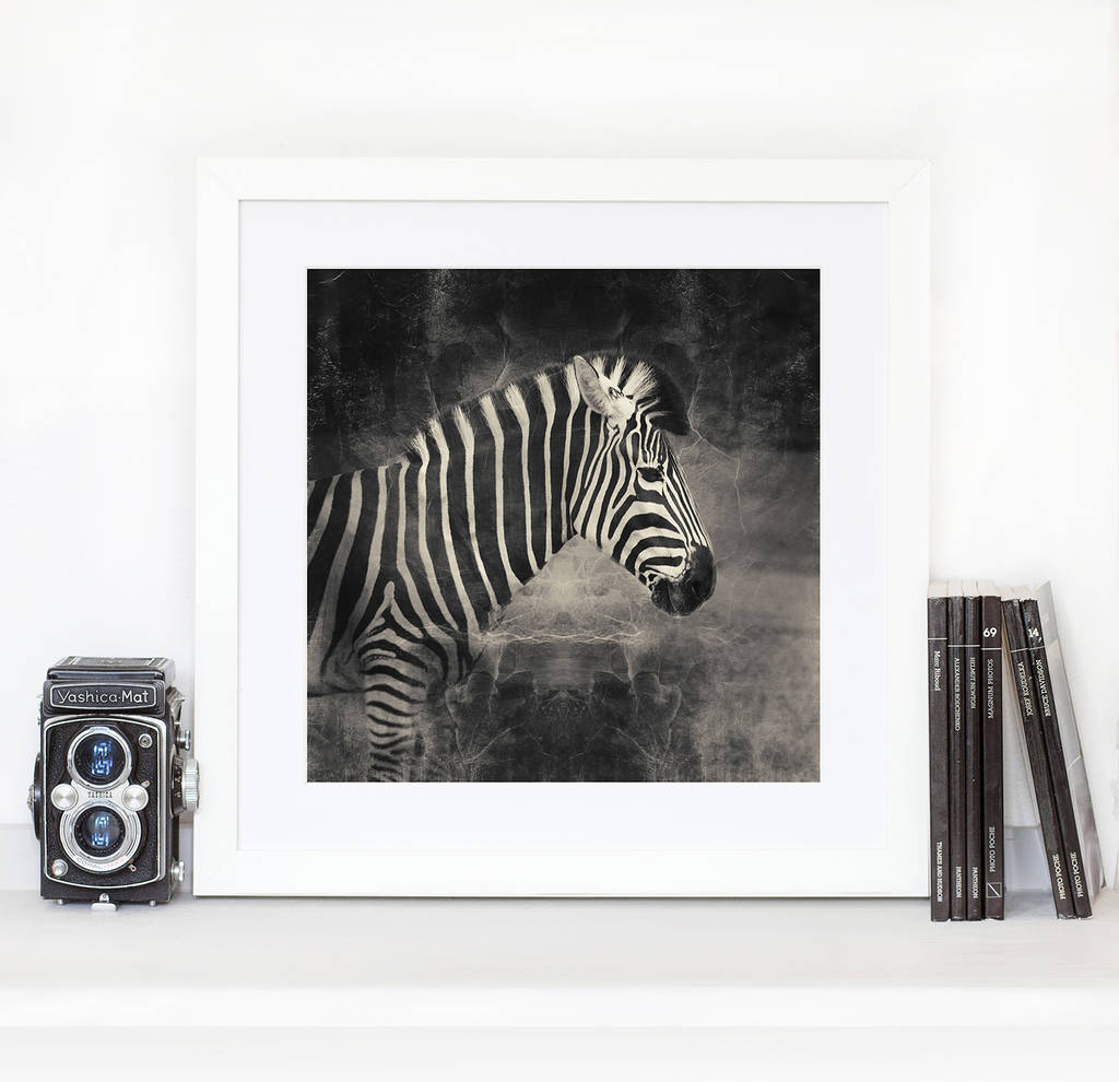 Zebra Black And White Print, 1 of 3