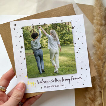 Personalised Fiancé Valentine’s Day Photo Card, 4 of 5
