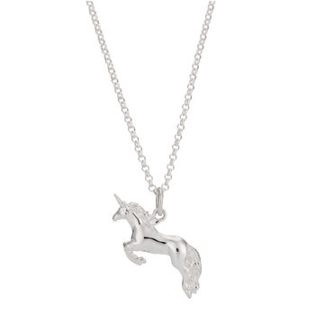 Children's Sterling Silver Unicorn Necklace, 6 of 6