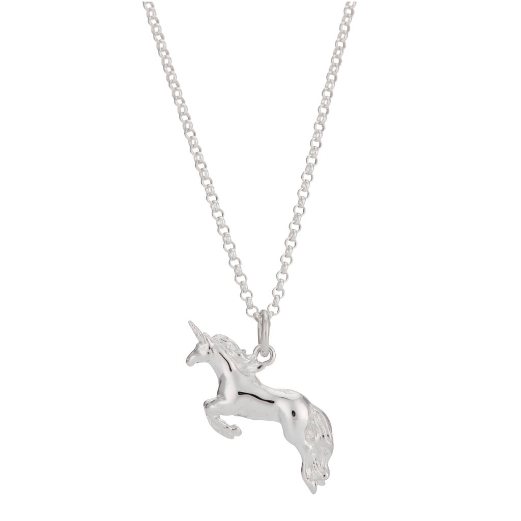 D For Diamond Silver Rainbow Children's Necklace - D8559 | F.Hinds Jewellers