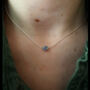 Light Blue Star Sodalite Silver Or Gold Necklace, thumbnail 2 of 5