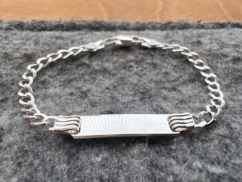 Personalised Boys Sterling Silver ID Bracelet, 3 of 7