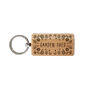 The Potting Shed 'Garden Shed' Oak Rectangle Keyring, thumbnail 2 of 2