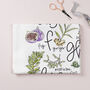 Christmas Tea Towel With Floral Design, thumbnail 4 of 9