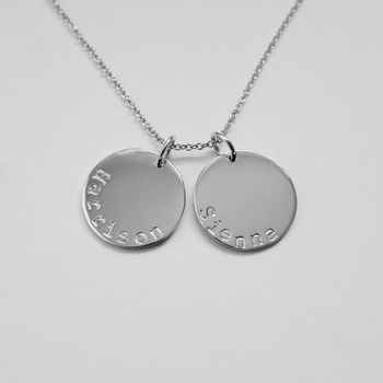 Personalised Name Disc Pendant, 5 of 7