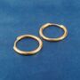 Classic Gold Hoop Earrings, thumbnail 6 of 7