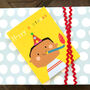 Mini Party Horn Birthday Card, thumbnail 1 of 5