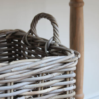 Square Rattan Basket With Handles, 5 of 5