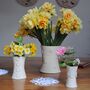 Large Vase Flower Design Cotton White Collection, thumbnail 6 of 8