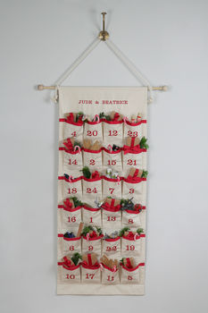 Luxury Personalised Fabric Advent Calendar, 3 of 10
