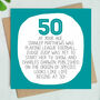 By Your Age… Funny 50th Birthday Card, thumbnail 1 of 2