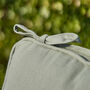 Set Of Two Olive Green Seat Cushions With Ties, thumbnail 4 of 4