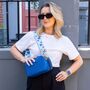 Blue Butterfly Bag Strap | Extra Long Crossbody Replacement Bag Strap, thumbnail 4 of 5