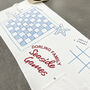 Family Seaside Games Personalised Beach Towel, thumbnail 1 of 1
