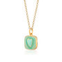 Turquoise Heart Locket Necklace, Silver Or Gold, thumbnail 10 of 11