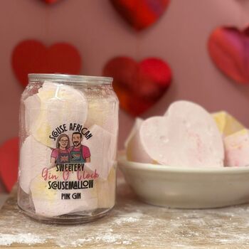 Pink Gin Flavored Gourmet Marshmallow Gift Can | Valentines Gift For Her, 8 of 12