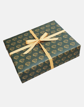 Luxury Sea Shells Christmas Wrapping Paper, 2 of 2