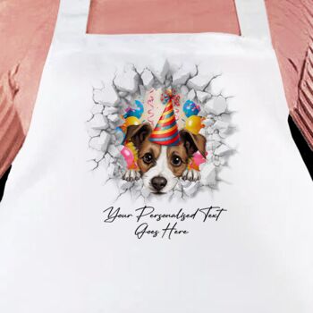 Personalised Jack Russell Terrier Birthday Break Through Dog, 3 of 8