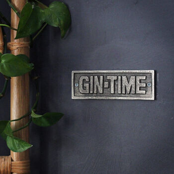 Gin Time Wall Plaque, 2 of 2