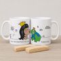 Fairytale Couple Personalised Kiss A Frog Engagement Gift Mug, thumbnail 10 of 11