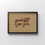 Goodnight Love You, Bedroom Print, thumbnail 5 of 9