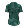 Grace Blouse In Green Polka Vintage 1940s Style, thumbnail 2 of 3