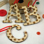 Small Spotty Letter Hanging Decoration, thumbnail 7 of 7