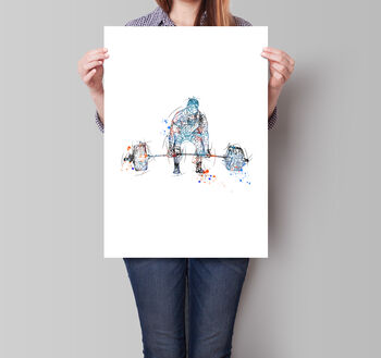 Weightlifting Illustrations, 2 of 5