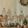 Tall Silver Candle Lantern, thumbnail 1 of 12