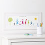 Personalised Stick Family Portrait Print, thumbnail 1 of 9