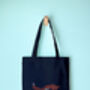 Fox Tote Bag Embroidery Kit, thumbnail 4 of 5