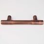 Aged Vintage Copper Pull Handle Thick Bodied, thumbnail 3 of 5