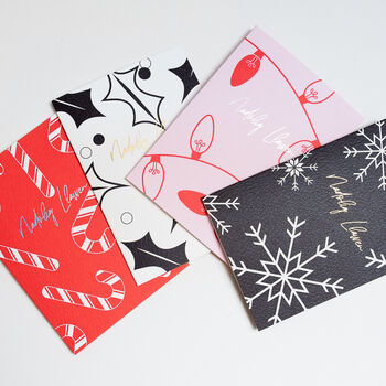 Nadolig Llawen | Snowflakes | Foiled Christmas Card, 3 of 5