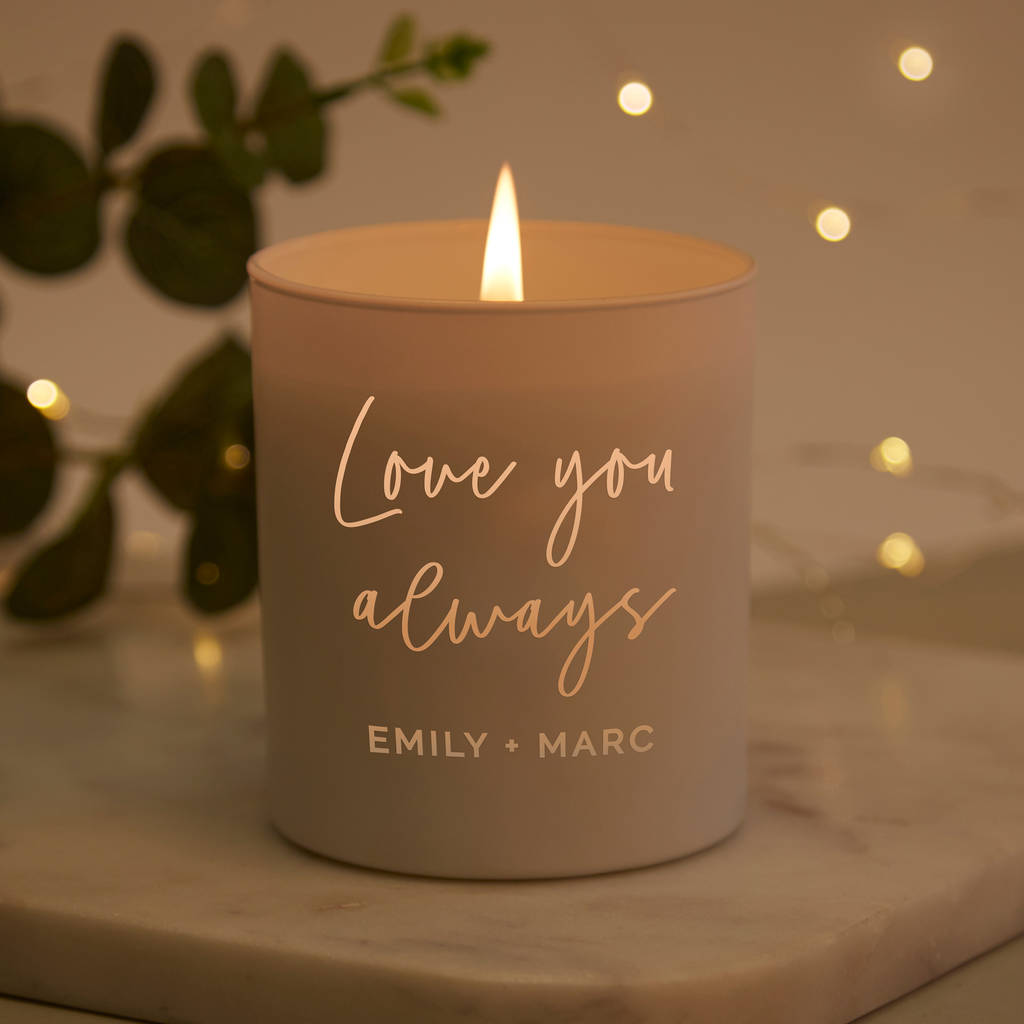 Girlfriend Candle Anniversary Gift By LOOM Weddings