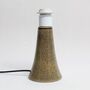 Floral Fabric And Ceramic Table Lamp Brown Leopard Base, thumbnail 3 of 10