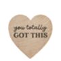 You Totally Got This, Little Pocket Hug Keepsake Heart Token, thumbnail 2 of 7