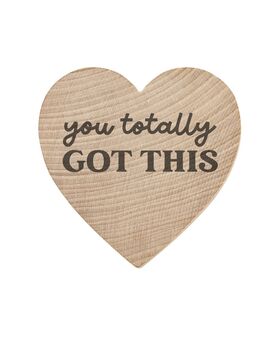 You Totally Got This, Little Pocket Hug Keepsake Heart Token, 2 of 7