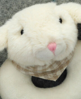 Cream Bunny Personalised Rattle, From Birth, Boxed, 4 of 5