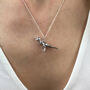 Sterling Silver T Rex Dinosaur Necklace, thumbnail 2 of 11