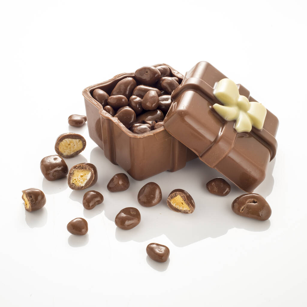 Chocolate Present With Honeycomb Filling, 1 of 2