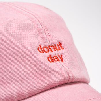 Custom Vintage Cap With Personalised Embroidery Text, 4 of 10