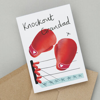 Boxing Card For Dad, Daddy Or Grandad, 3 of 4