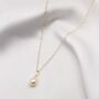 9ct Solid Gold Mini Florence Pearl Pendant Necklace, thumbnail 1 of 2