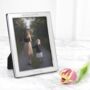 Personalised Silver Plated Portrait Photo Frame, thumbnail 1 of 8
