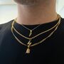 Mini Initial Letter Pendant Necklace For Men, thumbnail 4 of 11