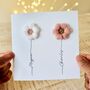 Personalised Crochet Two Flowers Couple Card, thumbnail 1 of 4