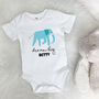 Elephant Dream Big Personalised Jungle Babygrow, thumbnail 1 of 8