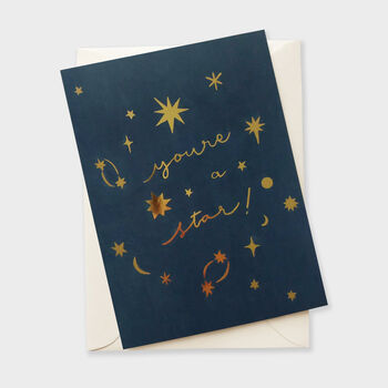 You're A Star Celestial Thank You Card, 2 of 2